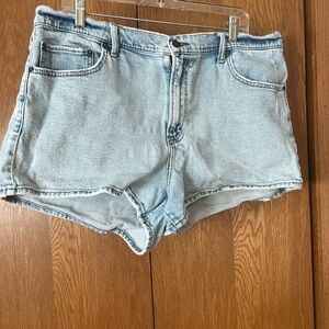 Abercrombie & Fitch Light Blue Jean Shorts